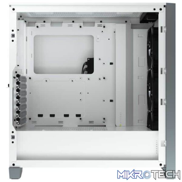 Corsair Carbide series 4000X RGB all White ATX Chassis with front+side dual Tempered glass side panel - Image 3